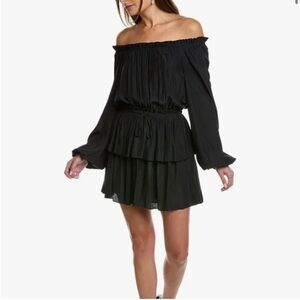 NWT Ramy Brook Charrasse Black Mini Dress Size XS